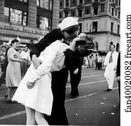 Kissing Art Print - Kissing The War Goodbye