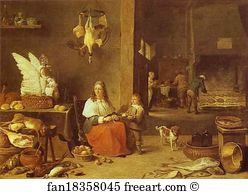 Kitchens Art Print - Kitchen Scene
