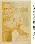  Art Print - L' "exposition De H. G. Ibels", À La Bodinière.