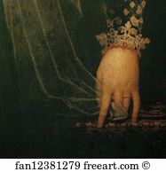 Oil On Canvas 119 Xc 103 Cm Louvre Art Print - La Belle Nani (Portrait Of A Woman). Detail