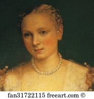 Oil On Canvas 119 Xc 103 Cm Louvre Art Print - La Belle Nani (Portrait Of A Woman). Detail