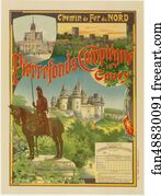 Cie Art Print - La Cie Du Nord: "pierrefonds".
