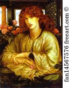 Donna Art Print - La Donna Della Finestra