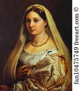 Galleria Palatina Art Print - La Donna Velata