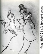 Valentin Art Print - La Goulue And Valentin, Waltz