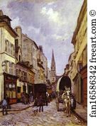 Alfred Sisley Art Print - La Grande-Rue, Argenteuil