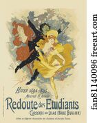 Etudiants Art Print - La "redoute Des Étudiants". Closerie Des Lilas (Salle Bullier).