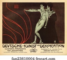 Revue Art Print - La Revue Illustrée Mensuelle "deutsche-Kunst Und Dekoration".