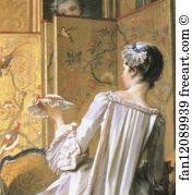 La Toilette Detail Art Print - La Toilette. Detail
