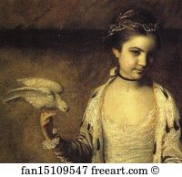 1995 Art Print - Ladies Amabel And Mary Jemima Yorke. Detail