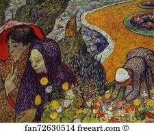 Reminiscence Art Print - Ladies Of Arles (Reminiscence Of The Garden At Etten)