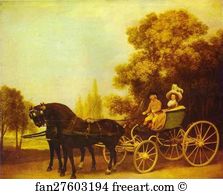 1787 Oil On Canvas National Gallery Art Print - Lady And Gentleman In A Carriage