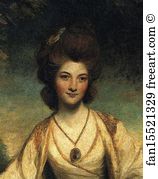 Lady Elizabeth Compton Art Print - Lady Elizabeth Compton. Detail