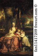 Elizabeth Art Print - Lady Elizabeth Delmé And Her Children