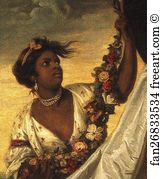 Lady Elizabeth Keppel Detail Art Print - Lady Elizabeth Keppel. Detail