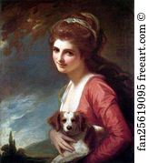 1782 Oil On Canvas Private Collection Art Print - Lady Hamilton As Nature