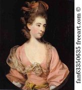 Lady In Pink Art Print - Lady In Pink, Said To Be Mrs. Elizabeth Sheridan