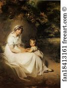 215 Art Print - Lady Templetown And Her Son