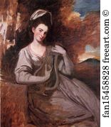 Lyre Art Print - Lady With A Lyre