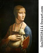 Vinci Art Print - Lady With An Ermine (Portrait Of Cecilia Gallerani)