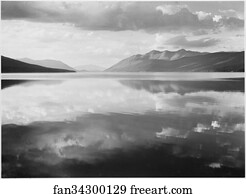 Mcdonald Art Print - Lake And Mountains, "mcdonald Lake, Glacier National Park, " Montana. Photographs Of National Parks And Monuments, Compiled 1941 - 1942, Documenting The Period Ca. 1933 - 1942.