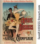 Jules Cheret Art Print - L'amant Des Danseuses