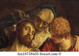 Lamentation Of Christ Art Print - Lamentation Of Christ. Detail
