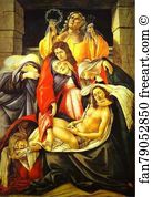 The Lamentation Over Christ Art Print - Lamentation Over The Dead Christ