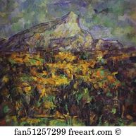 1879 82 Art Print - Landscape At Aix (Mount Sainte-Victoire)