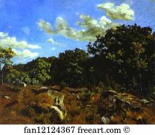 Chailly Art Print - Landscape At Chailly