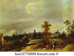 Suburb Art Print - Landscape In The Suburbs Of Brussels