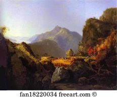 Association Art Print - Landscape Scene From The Last Of The Mohicans