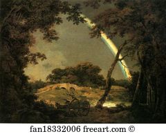 Landscape With A Rainbow Art Print - Landscape With A Rainbow