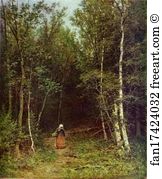 Taganrog Art Print - Landscape With A Woman