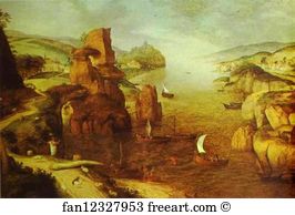 Apostle Art Print - Landscape With Christ Appearing To The Apostles At The Sea Of Tiberias
