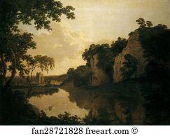 Sheffield Art Print - Landscape With Dale Abbey And Church Rocks