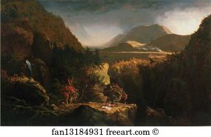Terra Art Print - Landscape With Figures: A Scene From "