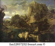 Cacus Art Print - Landscape With Hercules And Cacus