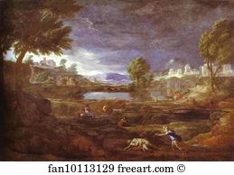 Thisbe Art Print - Landscape With Pyram And Thisbe