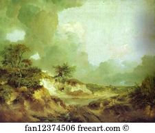 1747 Oil On Canvas National Gallery Of Ireland Art Print - Landscape With Sandpit