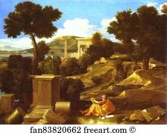 James Art Print - Landscape With St. James In Patmos