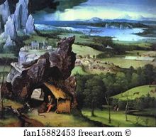 Joahim Patinir Art Print - Landscape With St. Jerome