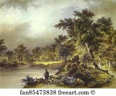 Ink On Paper The Russian Museum Art Print - Landscape