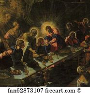 1592 94 Art Print - Last Supper. Detail