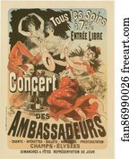 Ambassadeurs Art Print - Le "concert Des Ambassadeurs".