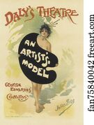Price Art Print - Le Daly's Théâtre, "an Artist's Model"