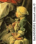 Breakfast Art Print - Le Dejeuner / The Breakfast. Detail