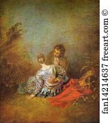 Antoine Art Print - Le Faux Pas (The Mistaken Advance)