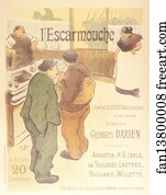  Art Print - Le Journal Illustré "l'escarmouche".