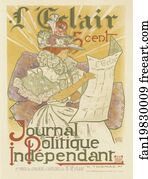 Art Print - Le Journal "l'éclair".